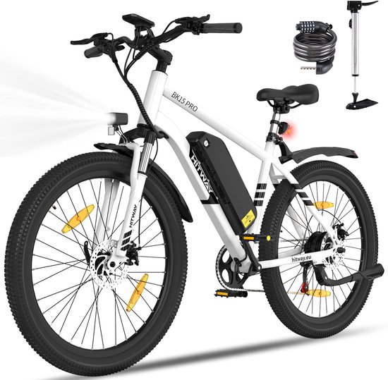 Hitway Elektrische Fiets BK27S - Trendy 28 Inch City Commuter EBike met Afneembare 36V 13Ah Lithium Batterij - Damesfiets - E-Bike met 250W Motor - 7 Versnellingen - IP54 Waterdicht - Hitway - €659,99