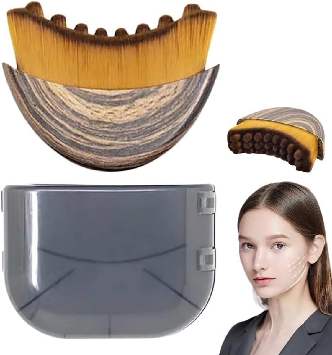Dailygoods - Lymfeborstels voor Gezicht - Gezichtsborstel voor Contouren en Versteviging