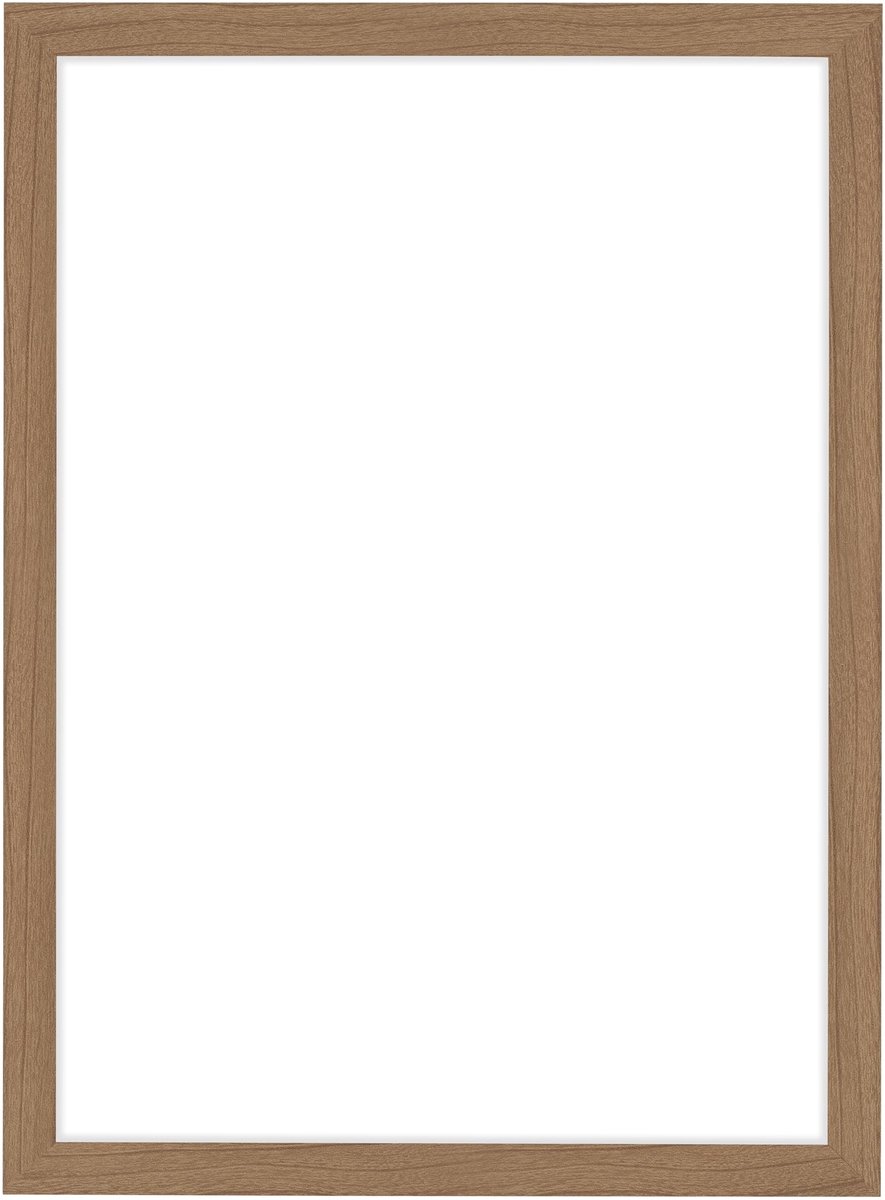 Dailygoods - Fotolijst 30x42 cm Notenhout - Lijst met Ontspiegeld Glas