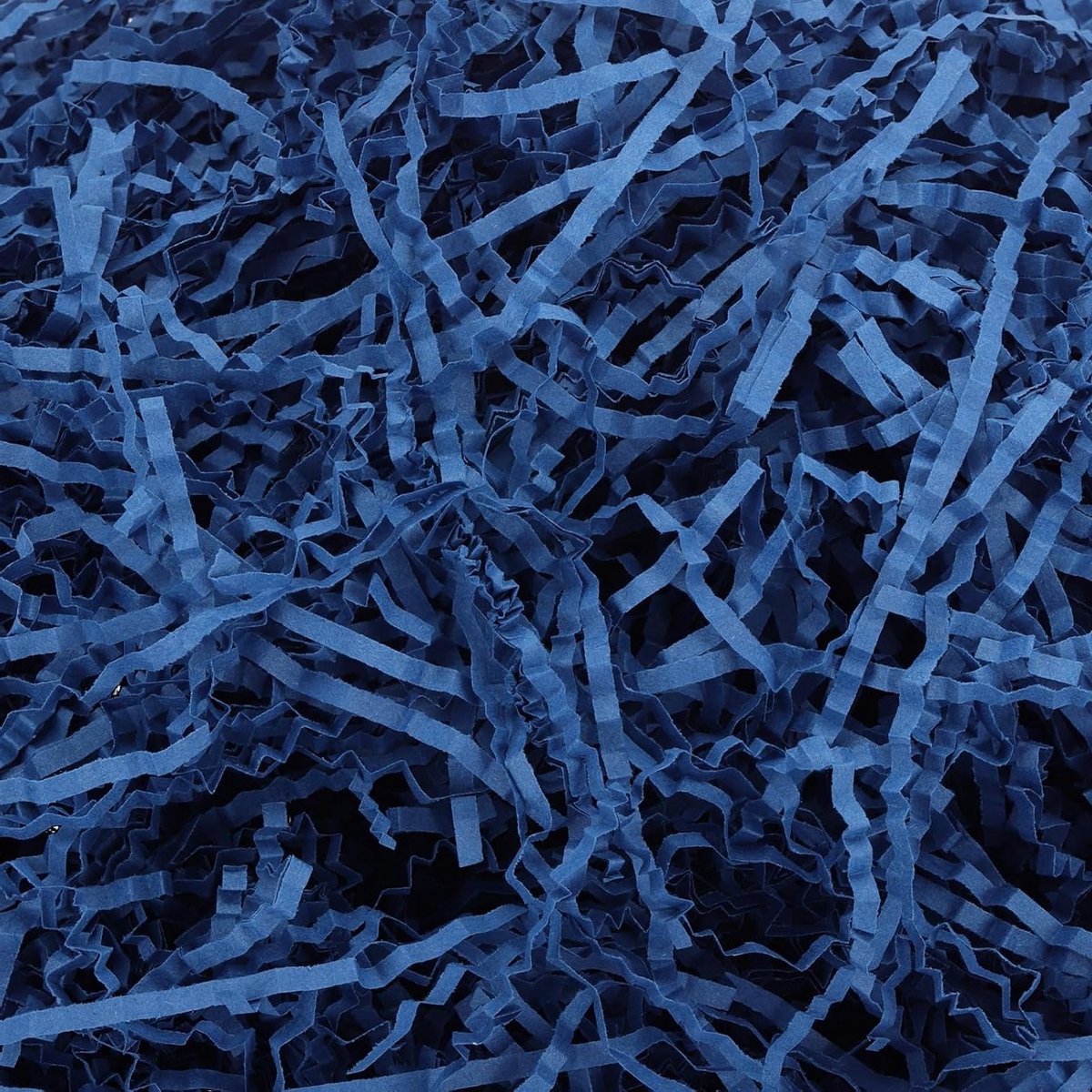 Crinkle Cut Papier voor Verpakking en Decoratie - Shred Gras Kussen Papier voor Bruiloft, Verjaardag en Kerstgeschenken, Navy Blauw