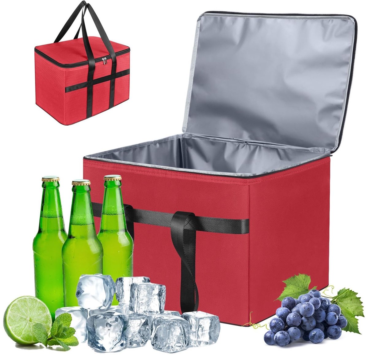 Dailygoods - Opvouwbare Koeltas - Geïsoleerde Boodschappentas voor Picknicks en Buitenreizen