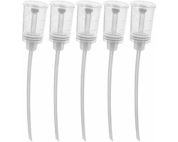 SnelShoppen - BIOHY Doser / Dosing Head 20 ml - Nauwkeurige Dosering - Chemisch Bestendig Plastic - Set van 5 - Perfect voor Keuken, Huishouden, en Sc
