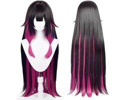 SnelShoppen - Anime Cosplay Wigs, Genshin Impact Halloween en Kerst Kostuum, Damselette Colombina Peruk, Hoog Temperatuur Weerstand, Inclusief 2 Wig C