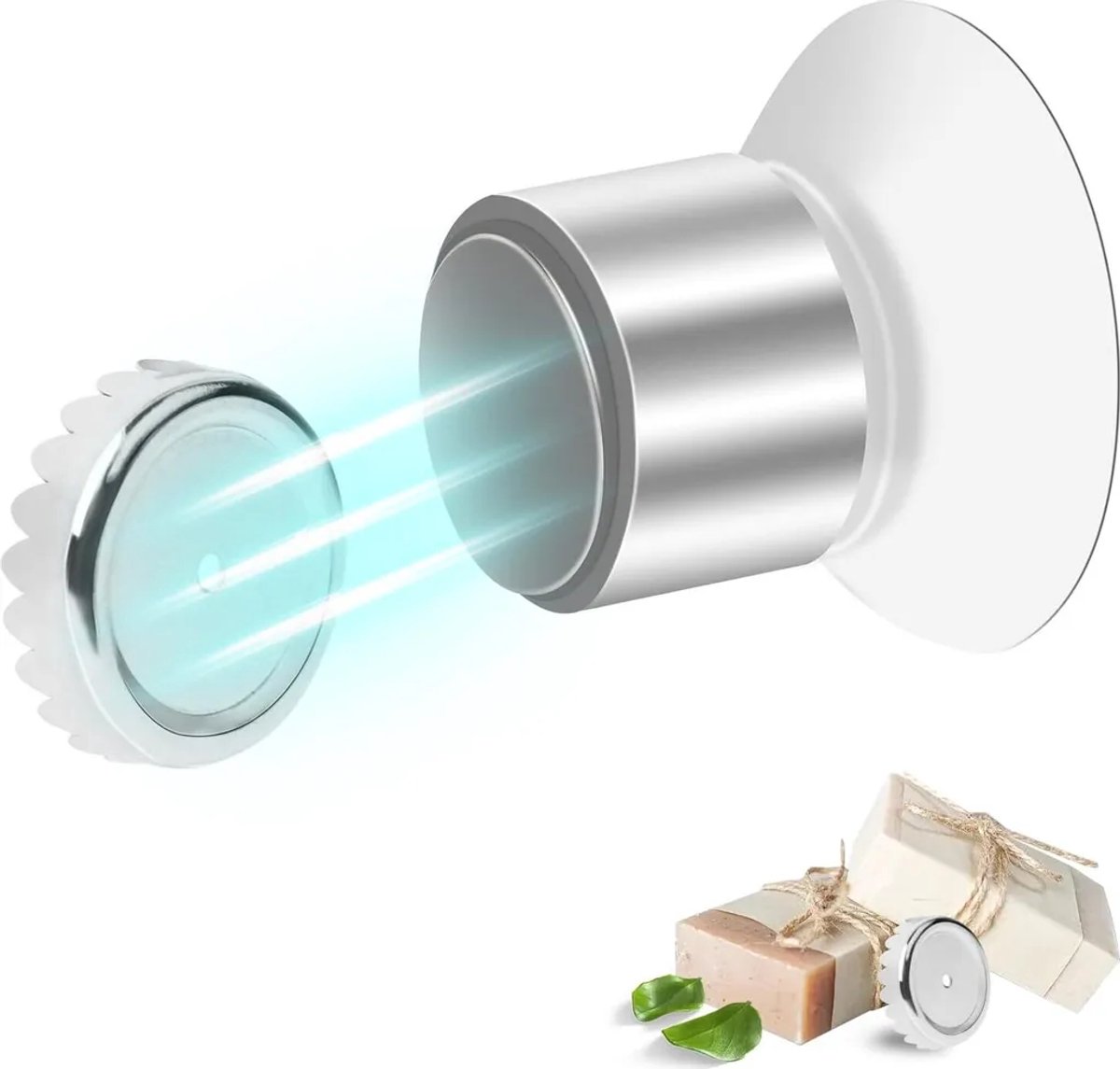 2-delige magnetische zeepbakjes, boren niet nodig (zuignaptype), magnetisch zeepbakje, magnetisch zeepbakje, geschikt voor douche, bad, wastafel, badkamer en keuken