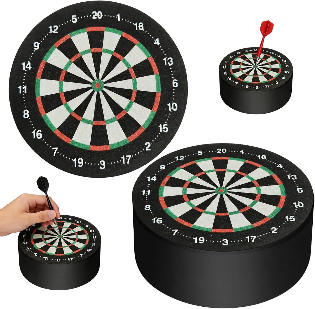 SnelShoppen - Pack van 2 Dart Arrow Holder, Mini Dart Stand, Ruimtebesparende Dart Houder voor Soft en Steel Darts, Professionele Dart Accessoires voo