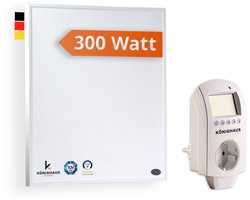 Könighaus Infraroodverwarming 300W – Met thermostaat – TÜV Süd – 5 jaar garantie