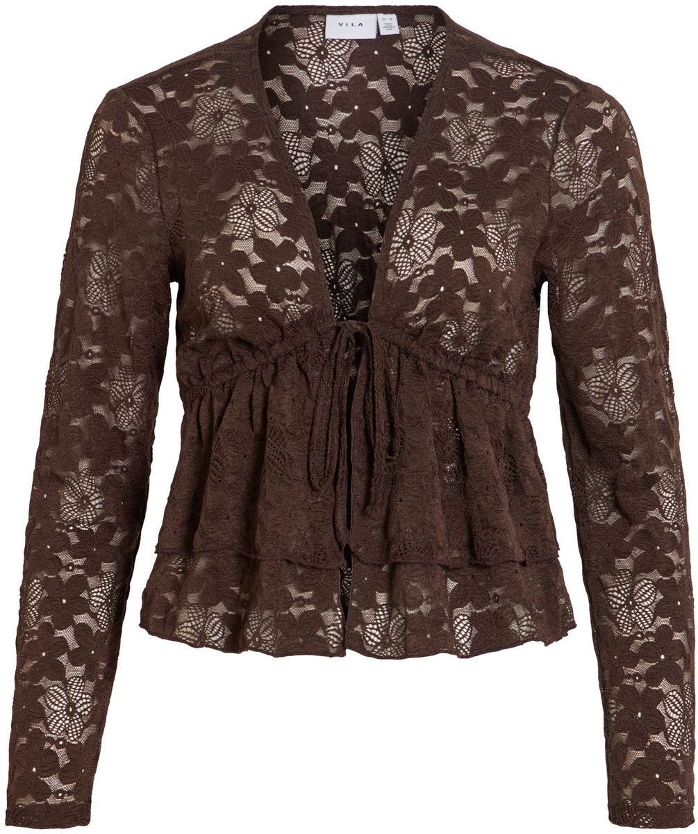VILA Top met lange mouwen VIBONITA V-hals