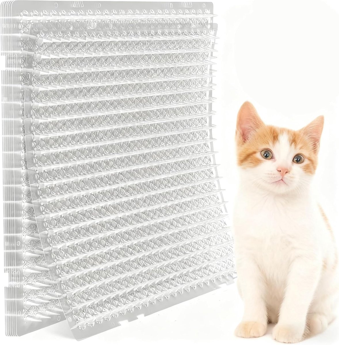 SnelShoppen - Pack van 14 Kattenmatten 42 x 34 cm, Milieuvriendelijk, Niet-Giftig voor Tuin en Balkon, Gerecycled Polypropyleen, Antislip en UV-Besten