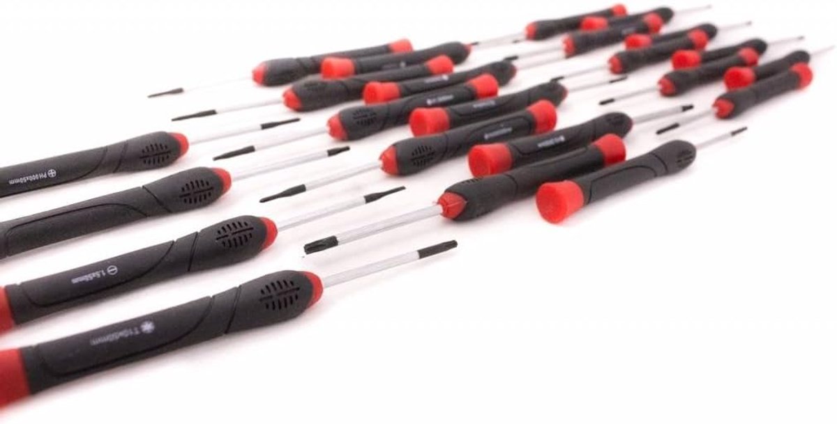 SnelShoppen - Precision Schroevendraaier Set van 23 Stuks - Ergonomisch Handvat, Twist Cap, Chrome-Vanadium - Perfect voor Thuis, Werkplaats en Hobbyp