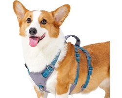 SnelShoppen - Huntboo Escape Proof Dog Harness Medium, Anti-Pull Harnassen met Padded Handle, Ademend, Verstelbaar, Reflecterend, Lichtgewicht voor Kl