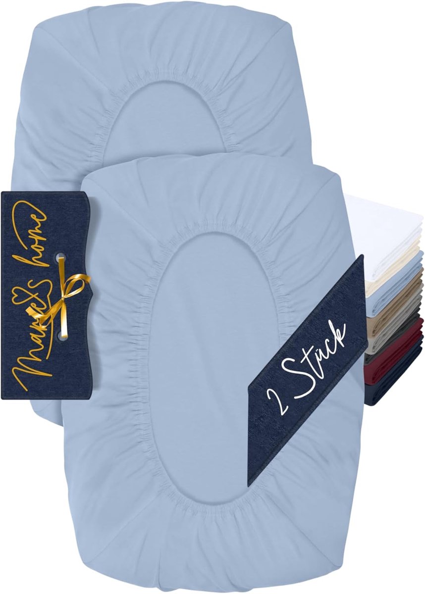 SnelShoppen - Set van 2 Kussenslopen met Neksteun, Mini Hoeslaken, Universele Gezondheidskussens, Ademend, Allergievriendelijk, 30-35x45-50 cm, Super