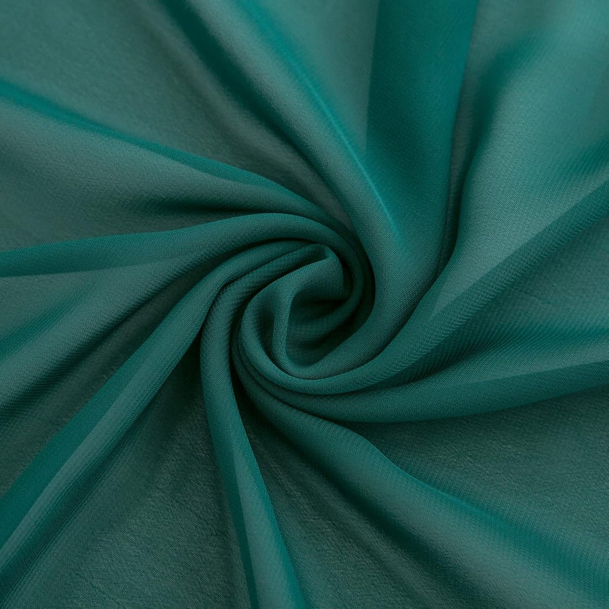 SnelShoppen - Chiffon Tafelkleed Tafelrunner 70 x 300 cm Groen - Wasbaar Tafeldecoratie voor Feesten, Bruiloften en Tuin