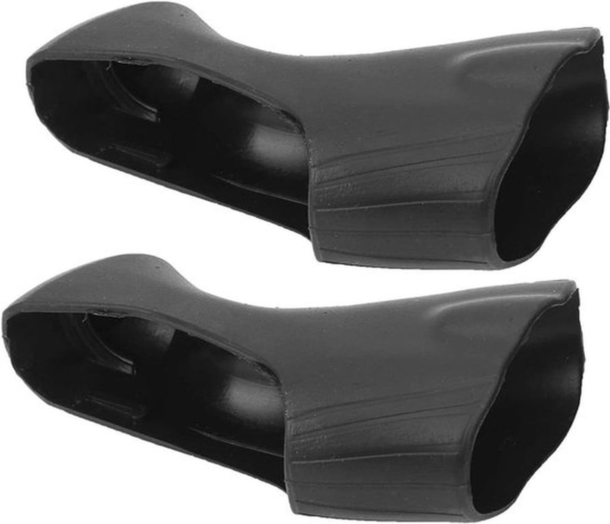 Anti-Slip Siliconen Mouwen voor Remhendels - Fiets Remhendel Handvatbeschermers - Zwart - Geschikt voor Road Fietsen - Handig Accessoire