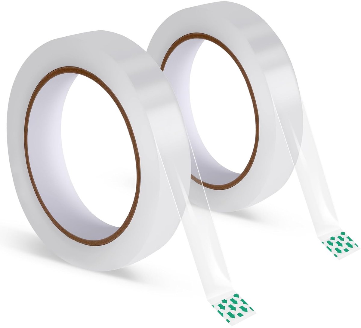 SnelShoppen - Transparante Plakband 2 Grote Rollen 19mm x 80m - Duurzaam en Hechtend - Perfect voor DIY, Cadeau Inpakken, Enveloppen Sluiten en Decora