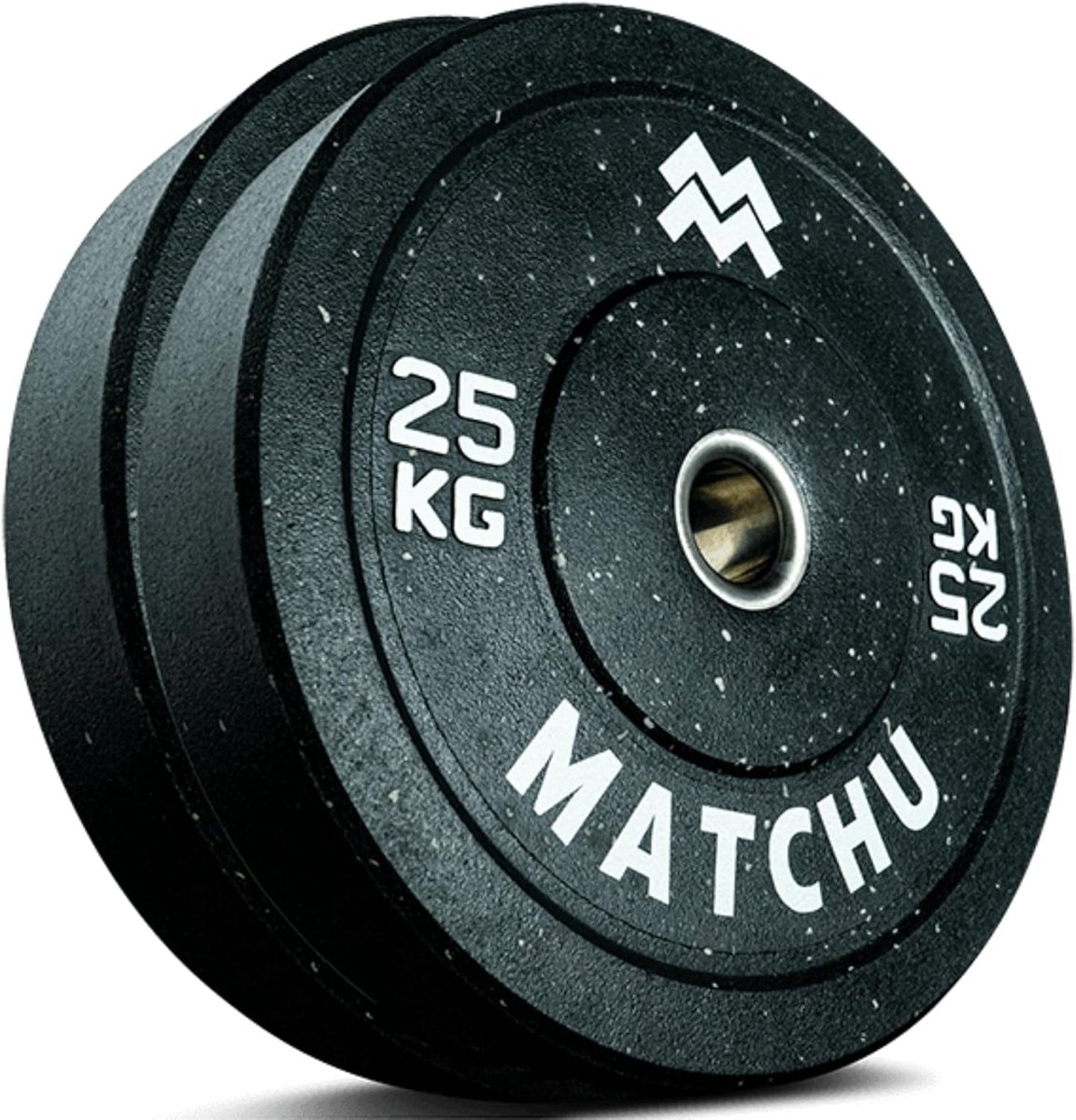 SnelShoppen - Bumper Plates Set van 2 | Dumbbell Gewichten | Olympisch Formaat | Verkrijgbaar in 5, 10, 15, 20 en 25 kg | Hi-temp Gerecycled Rubber |