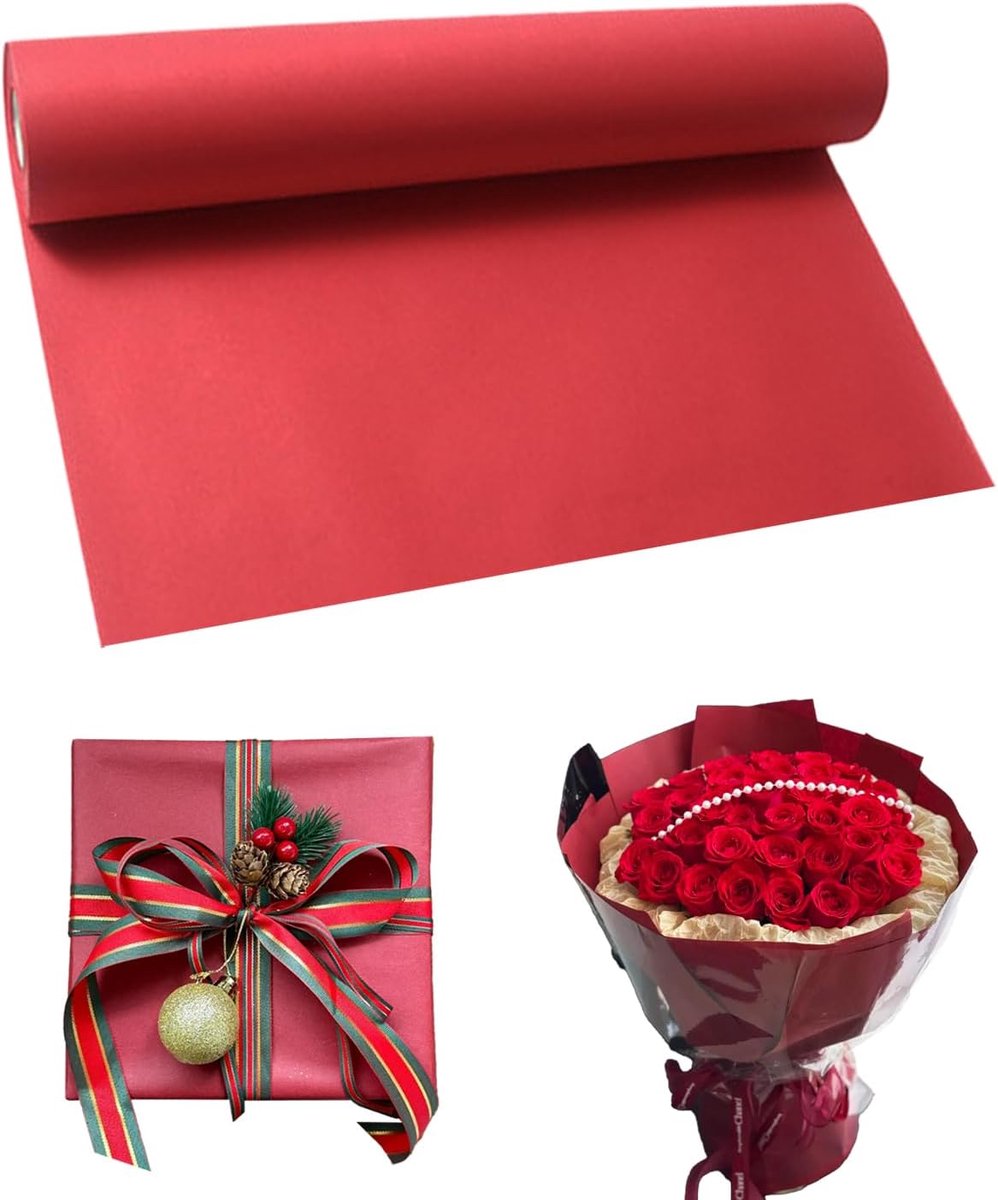 SnelShoppen - Kraft Papier Cadeaupapier 30 cm - Natuurlijke Gerecycleerde Papier - 5 Meter - Verpakt voor Feestdagen, Verjaardagen, Kerst, Valentijnsd