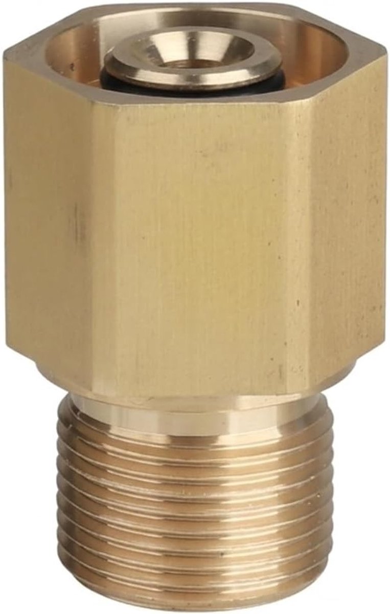 Adapter voor hogedrukreinigers - M22 naar TR22 Easy!Lock, messing, eenvoudige installatie, geschikt voor HD/HDS/ProHD, professionele kwaliteit