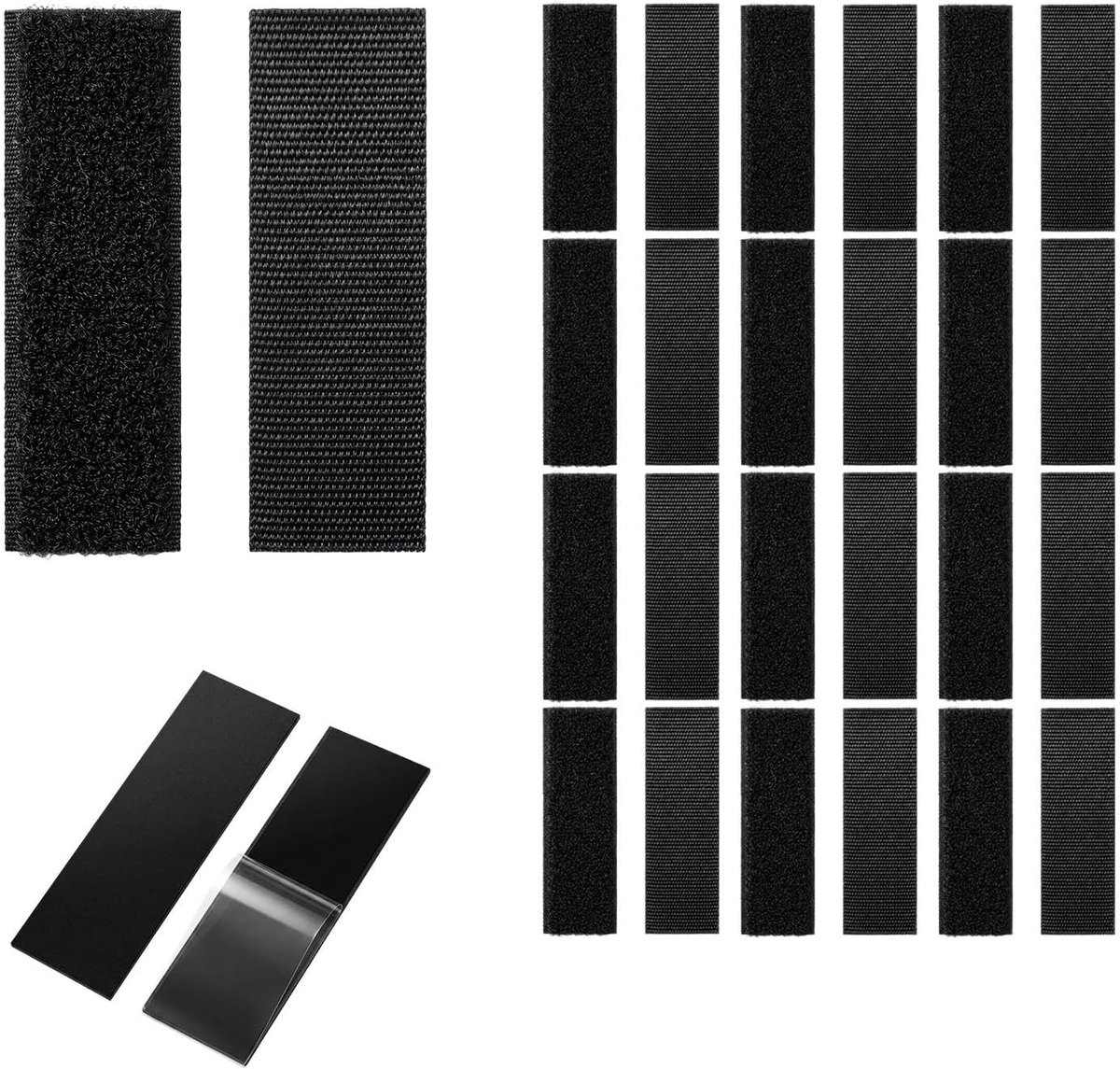 SnelShoppen - Zelfklevende Tape Extra Sterk 12 Stuks 30x100mm, Robuuste Textieltape, Herbruikbaar, Waterproof Tape Voor Binnen En Buiten Gebruik