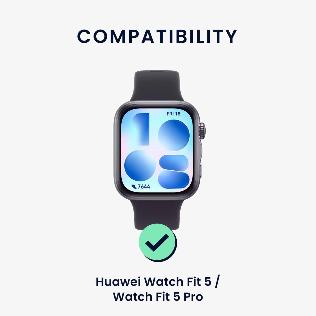 kwmobile nylon bandje voor smartwatch - geschikt voor Huawei Watch Fit 5 / Watch Fit 5 Pro - - Polsbandje in zilver / geel