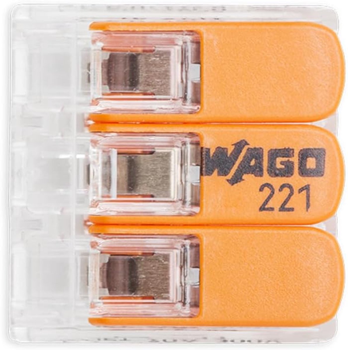 SnelShoppen - Wago Box met 50 Terminals 3 Ingangen - Gemakkelijke en Veilige Installatie voor Elektrische Projecten - Geschikt voor 0.14 tot 4 mm² Dra