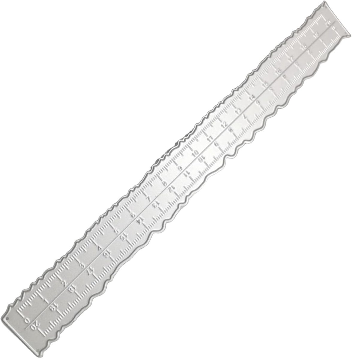 SnelShoppen - Metal Paper Tear Ruler, Carbon Steel Irregular Deckle Edge Ruler voor Tekeningen, Knippen en Embossen in School en Kantoor - Duurzaam en