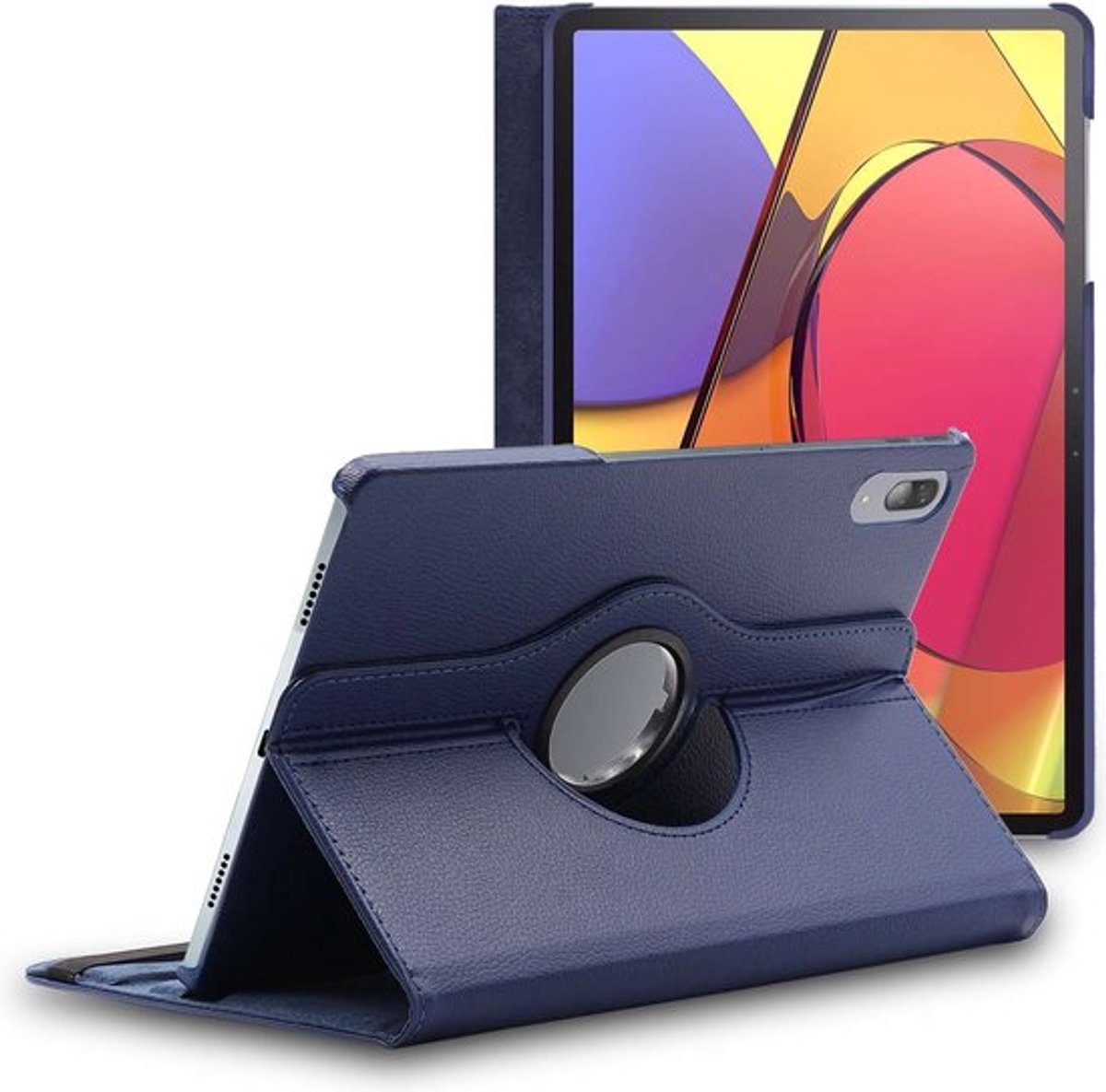 ebestStar - Hoes geschikt voor Lenovo Tab P11 Pro, Roterende Etui, Case, 360° Draaibaar hoesje, Donkerblauw