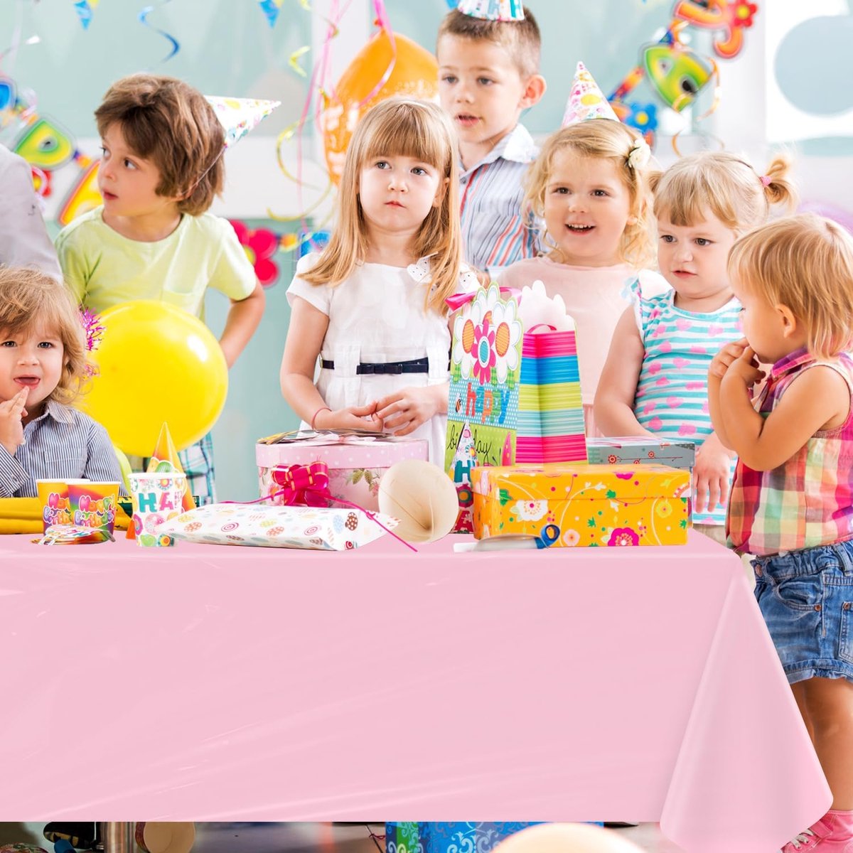 Roze Tafelkleden voor Feesten en Bruiloften - 4 Stuks, 51 x 86 IN