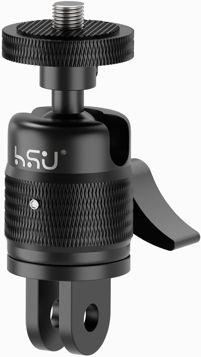 SnelShoppen - 360° Verstelbare Actie Camera Adapter, Aluminium Camera Houder voor Insta 360 X4/X3/X2, Flexibel en Duurzaam, Ideaal voor Avontuurlijke