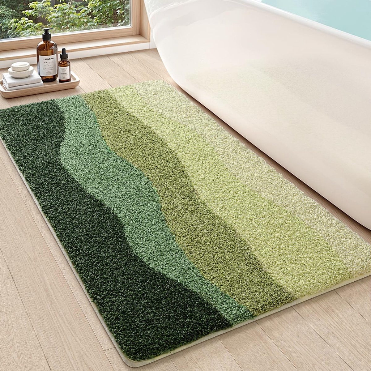 SnelShoppen - DEXI Badmat 60x110cm, Antislip Soft Badmat, Absorberend, Wasbare Badkamer Ma