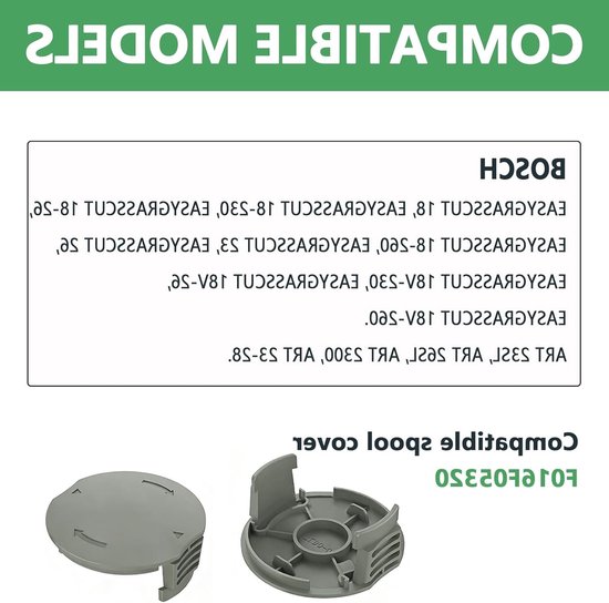 3 Stuks Grastrimmer Spoel Caps Vervangende Trimmerdeksel voor EasyGrassCut 18/23/26, Geschikt voor Tuinonderhoud en Grasmaaien — afbeelding 2