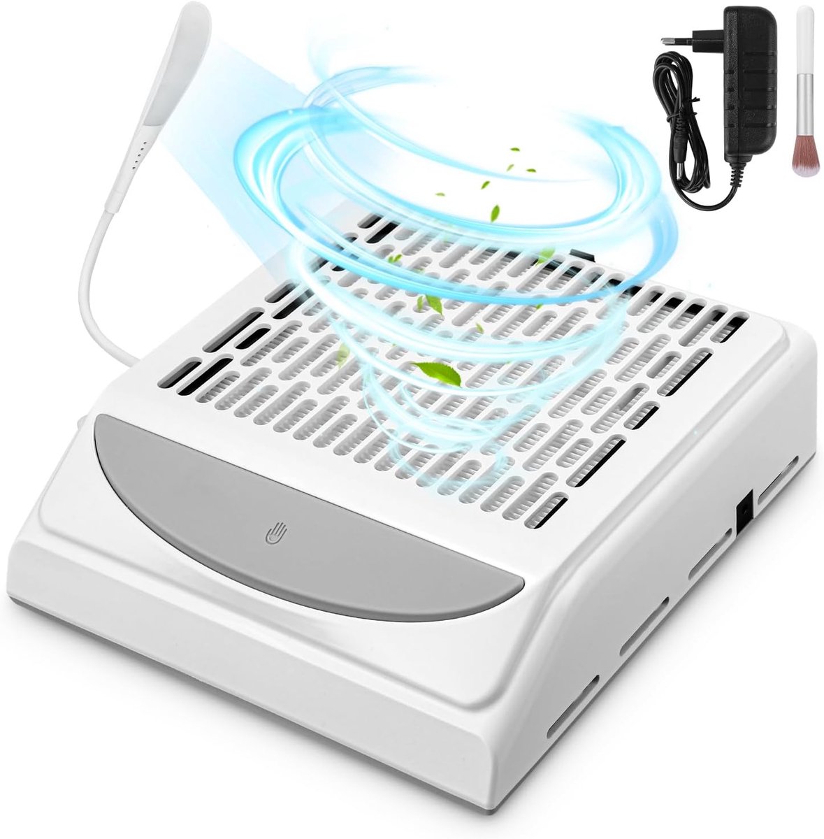 SnelShoppen - Professionele Nagelstofzuiger 100W - 5000 RPM - Wit - Effectieve Dust Extraction voor Nagelsalon en Thuisgebruik - Ideaal voor Vijl en P