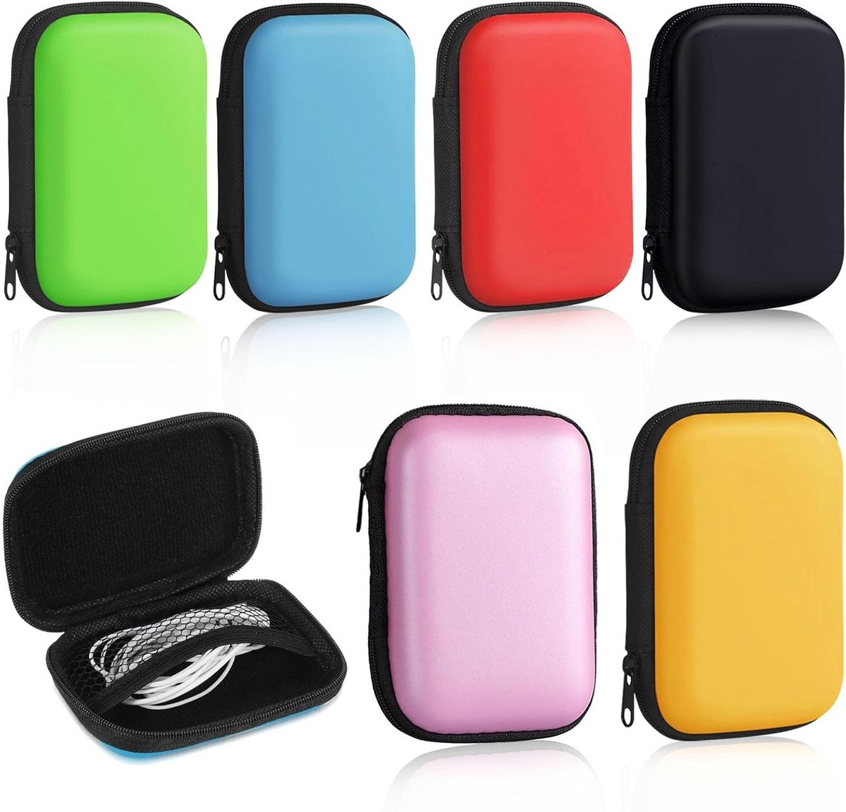 Opbergdoos voor speelkaarten, multifunctionele tas voor kaarten, koptelefoons en datakabels, ideaal voor gamers en reizigers