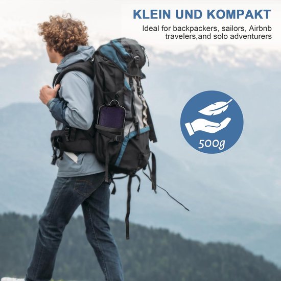Thijox - Huttenslaapzak 2-in-1 Geüpgraded met Voetritssluiting en Doorlopende Rits, Microvezel, Ideaal voor Backpacking, Hostels, Camping, 220x95 cm van Thijox — afbeelding 4
