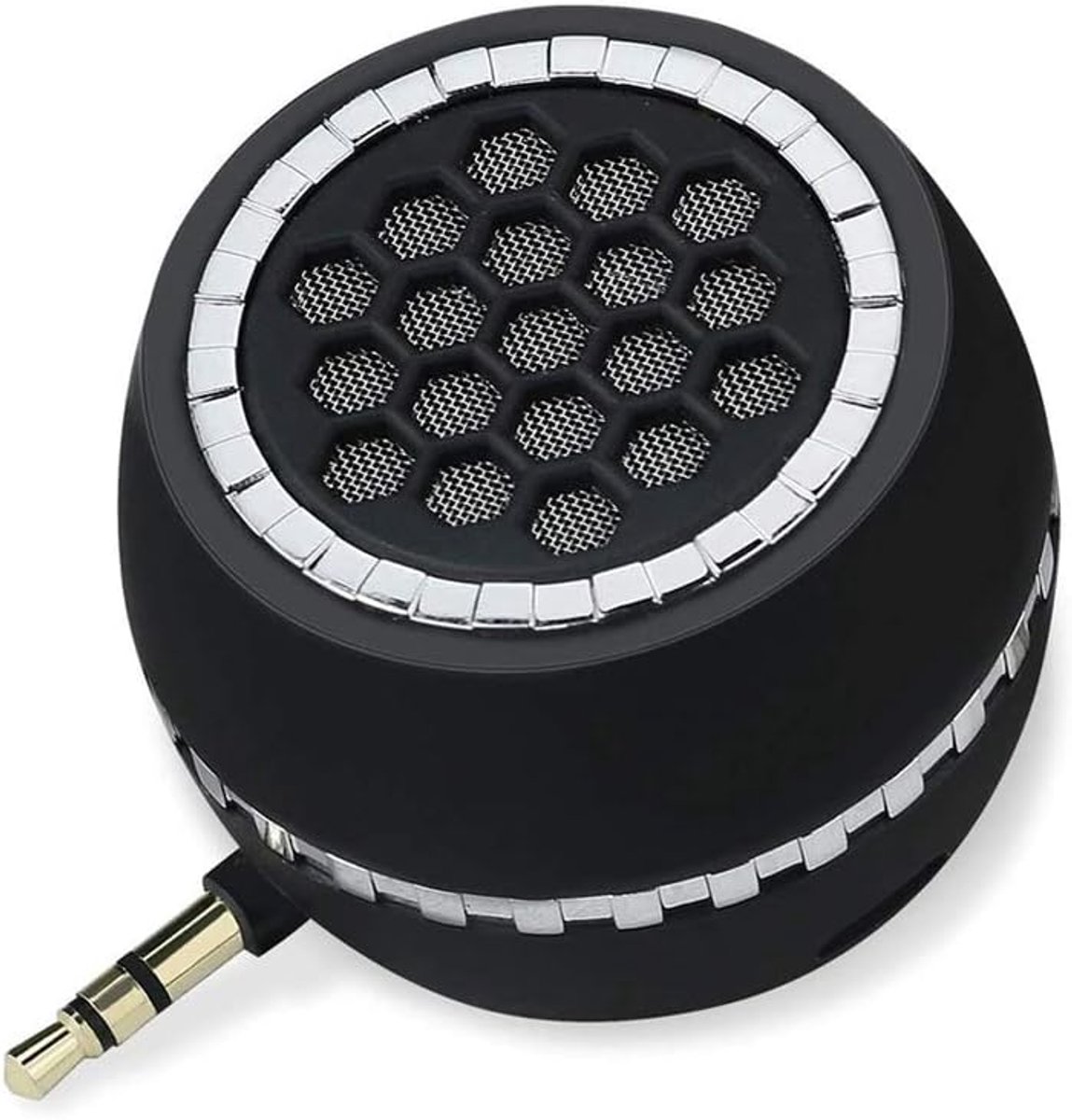 SnelShoppen - Mini Speaker - Draagbare 3.5mm Speaker voor Smartphone, Tablet & Computer - Krachtige Geluidservaring - Ideaal voor Feest, Camping, Tuin