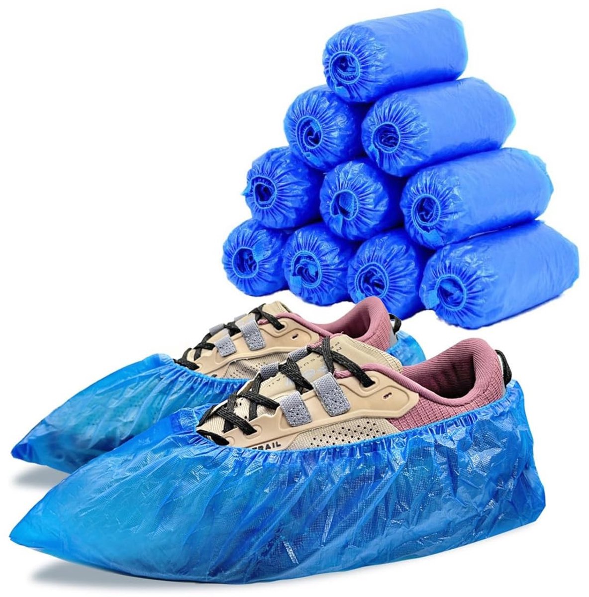 Schoenovertrekken 100 stuks - waterdicht CPE - antislip - bescherming voor vloeren - ShopVlot