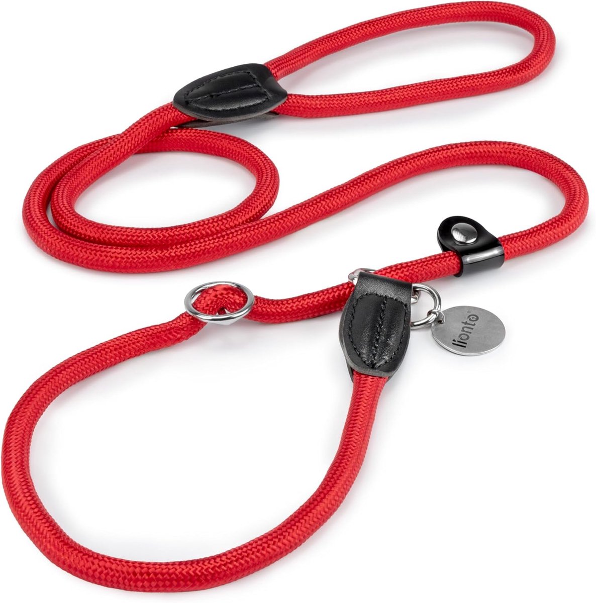 SnelShoppen - Retriever Hondenlijn Training Slede Touw 170 cm Rood - Leash en Halsband in 1, Ideaal voor Training en Wandeling