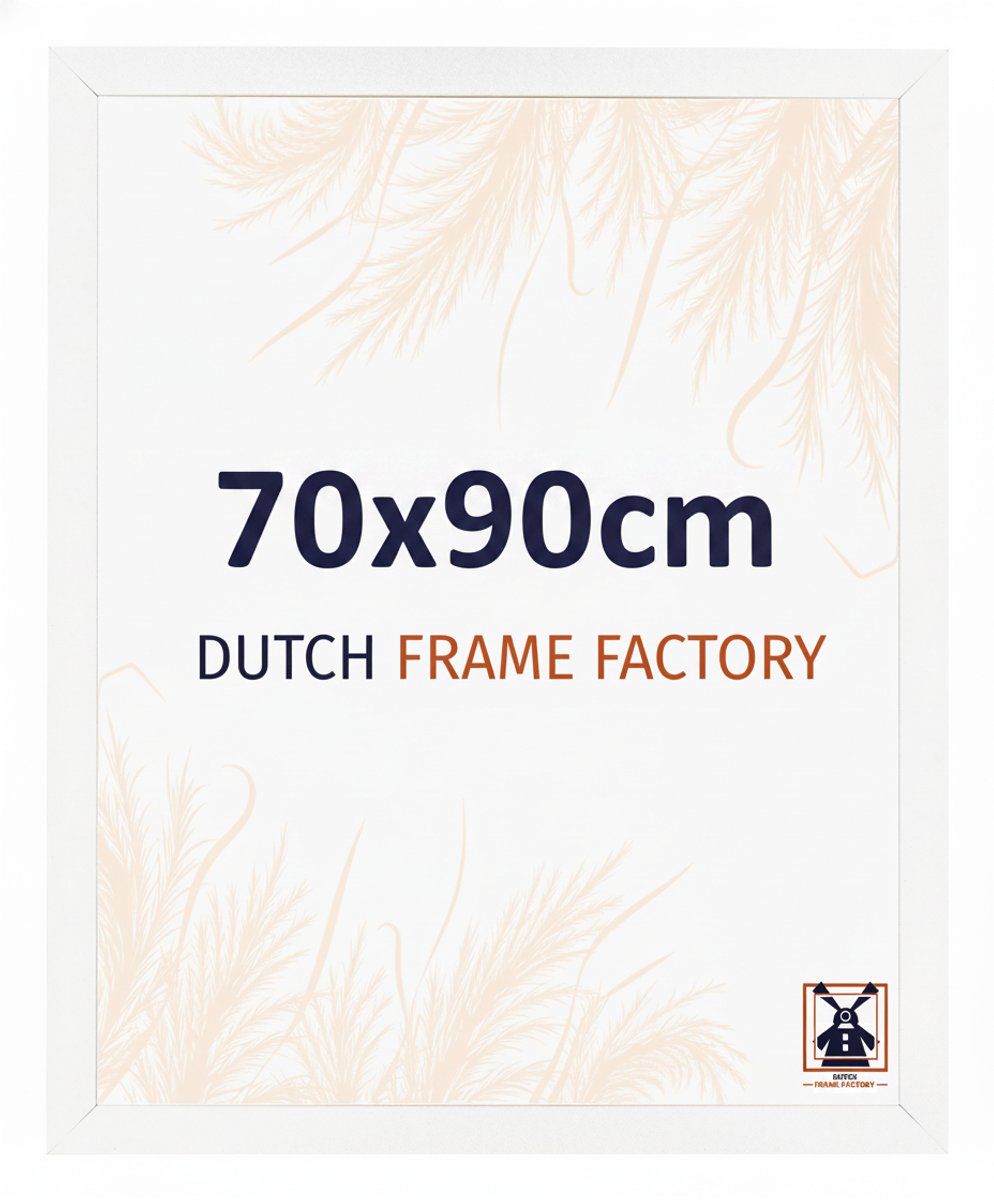 Fotolijst 70x90 cm - MDF - Wit Mat - Benno