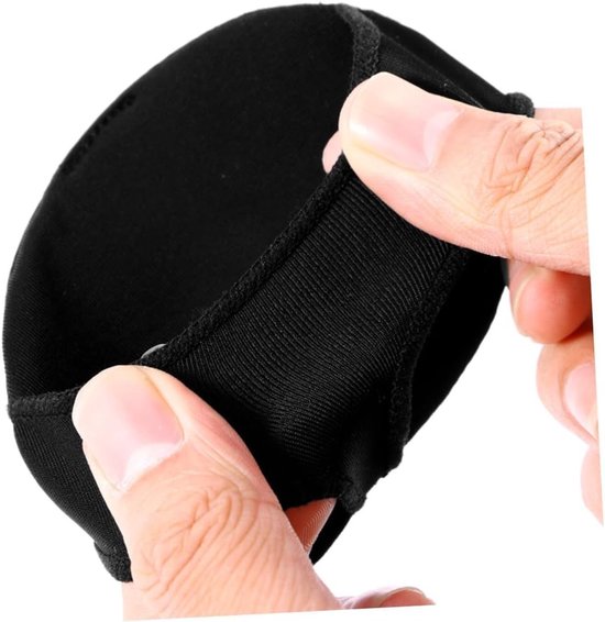 Metatarsale voetkussens - 2 paar zachte voorvoet pads voor pijnverlichting, ondersteuning en comfort (zwart + huidkleur) — afbeelding 2