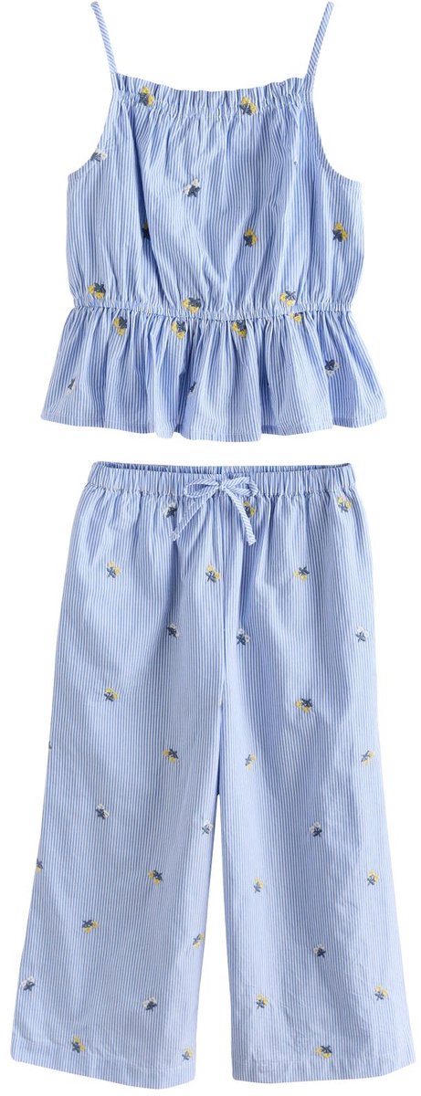 Next - Meisjes - Set van hemdje en broek - Blauw