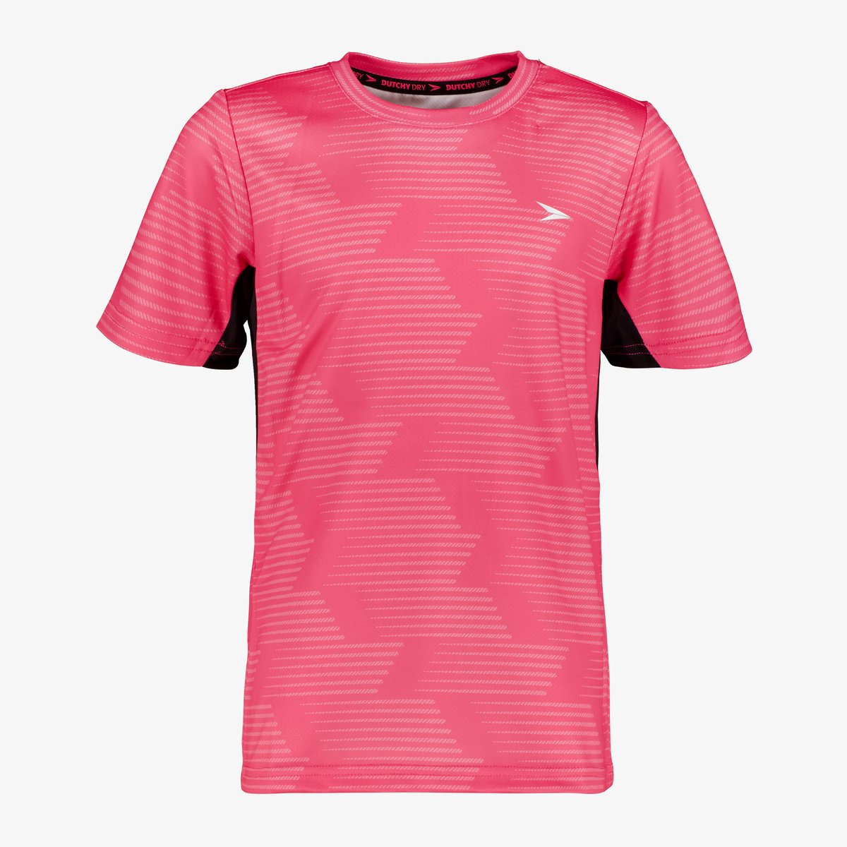 Dutchy Dry kinder voetbal T-shirt roze - Maat 128
