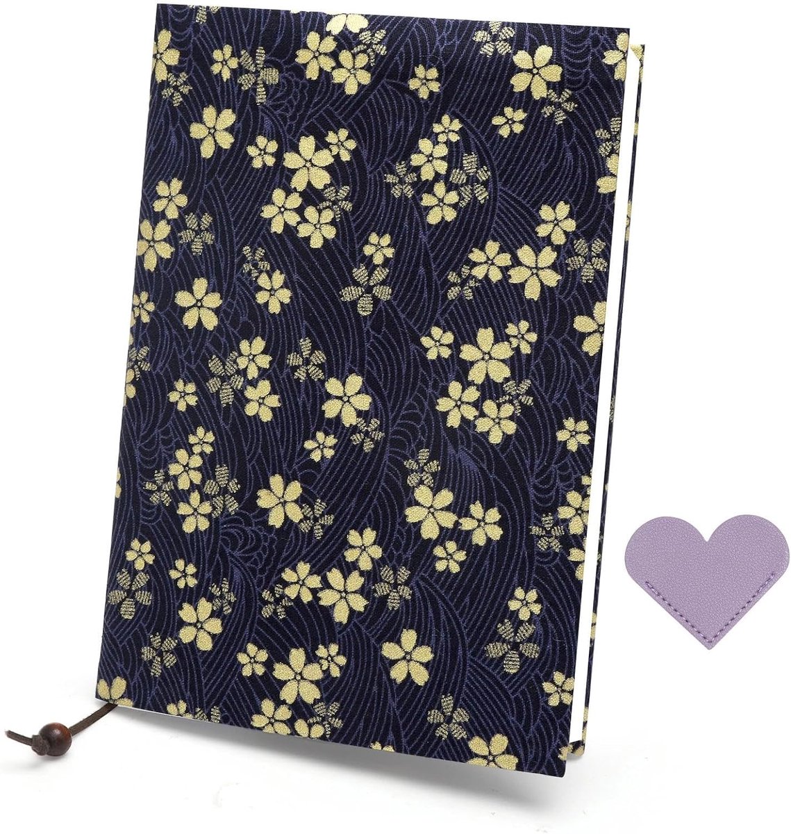 SnelShoppen - A5 Boekomslag van Katoen met Boekenlegger - Handgemaakte Herbruikbare Vintage Boekbeschermer voor Notebooks, Novels & Boeken - Perfect C