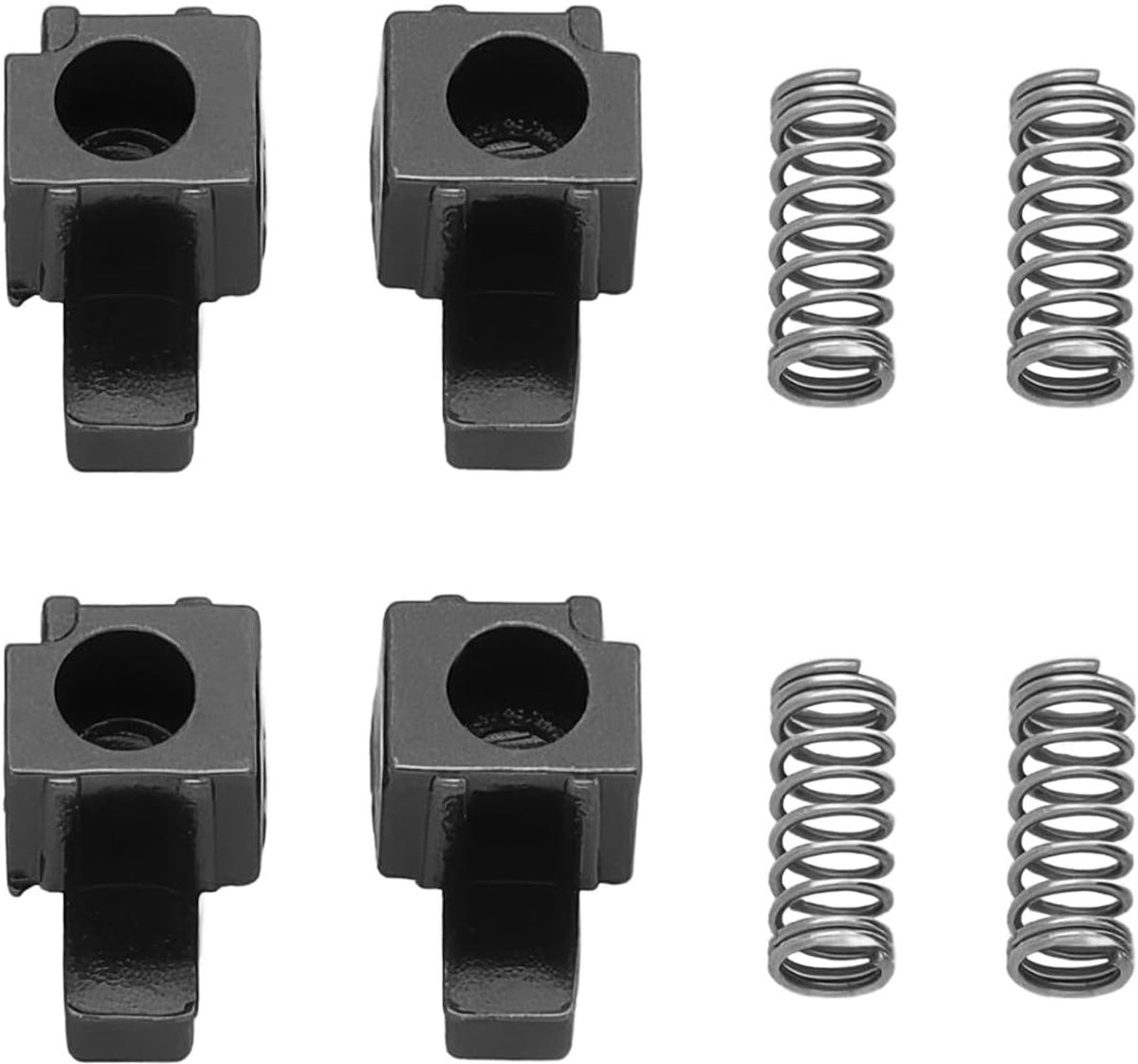 SnelShoppen - 2 Sets Metaal Lock Buckle met Springs Latch voor Nintendo Switch en Joy-Con Controllers - Veiligheidsoplossing voor Gaming - 4x Buckles