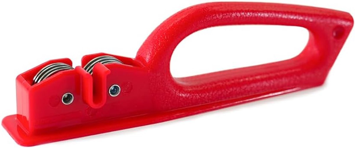 SnelShoppen - Multicolour Knife Sharpener voor Keuken, Polypropyleen, Carbonitrite & Stalen Schijven, Eenvoudig te Reinigen, Perfect voor Koken en BBQ