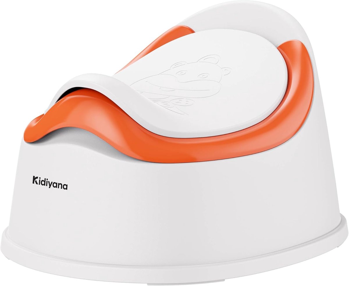 SnelShoppen - Baby Potty met Deksel, Potty Training, Reis Toilet, BPA Vrij, Antislip met Spatbescherming en Binnenpot voor Thuis en Onderweg