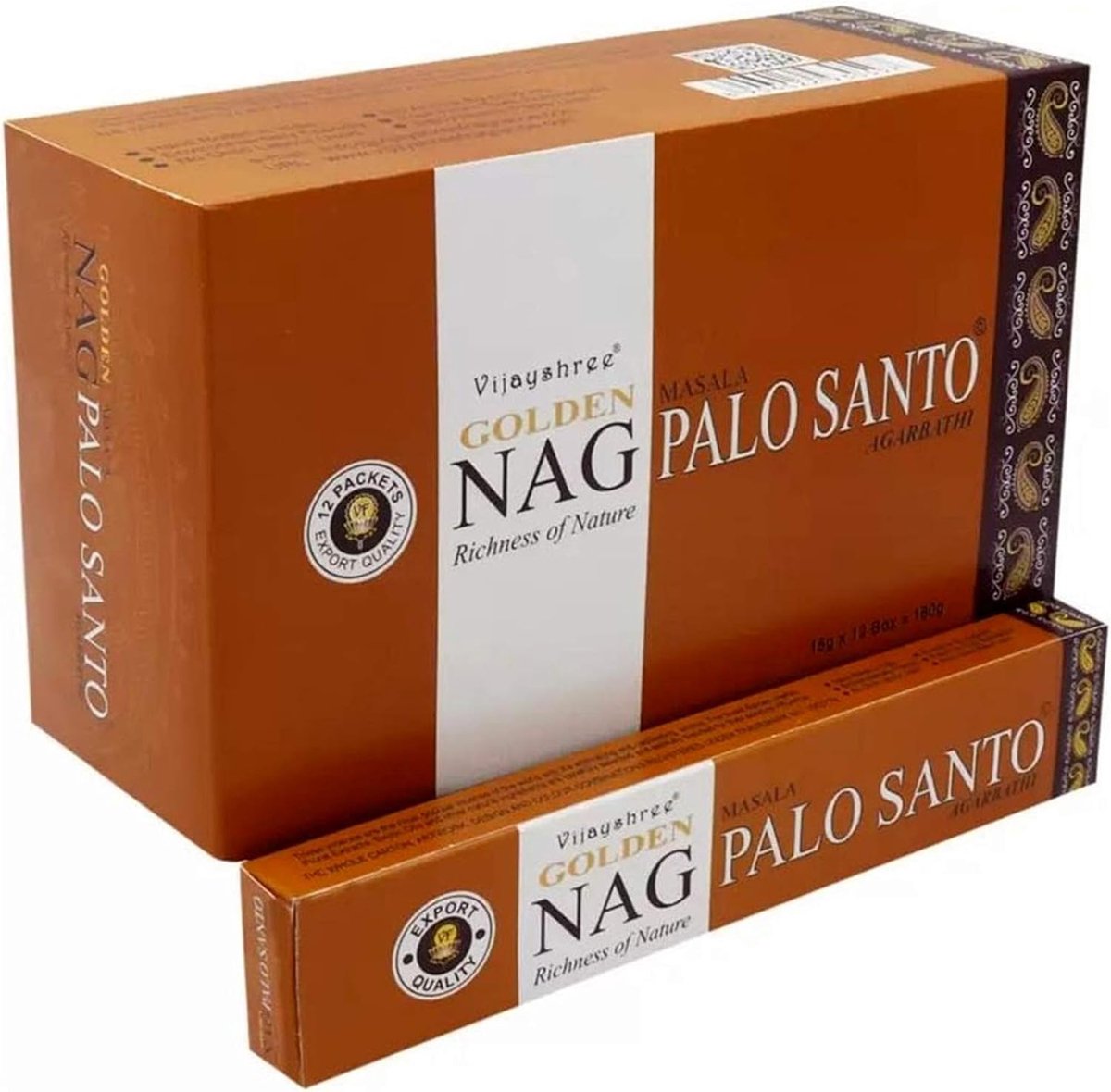 SnelShoppen - Premium Palo Santo Incense Sticks 15g - Natuurlijke Geuren, Aromatische Masala Incense voor Meditatie, Ontspanning en Ceremonies