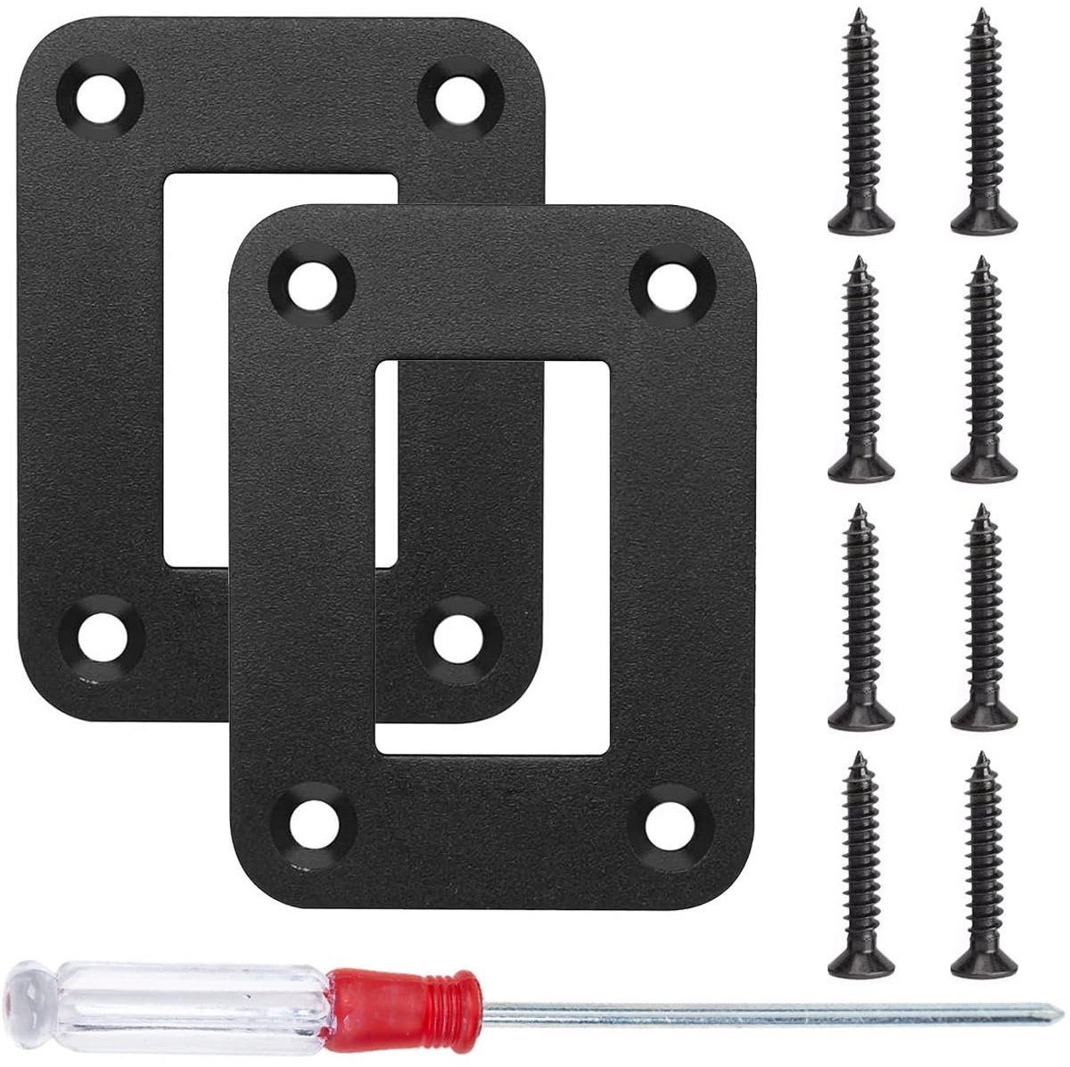 Switch Panel Housing Holder 1 Way Rocker Switch Shell Holder Black Anodized Aluminum Switch Housing with Screws for - ShopVlot