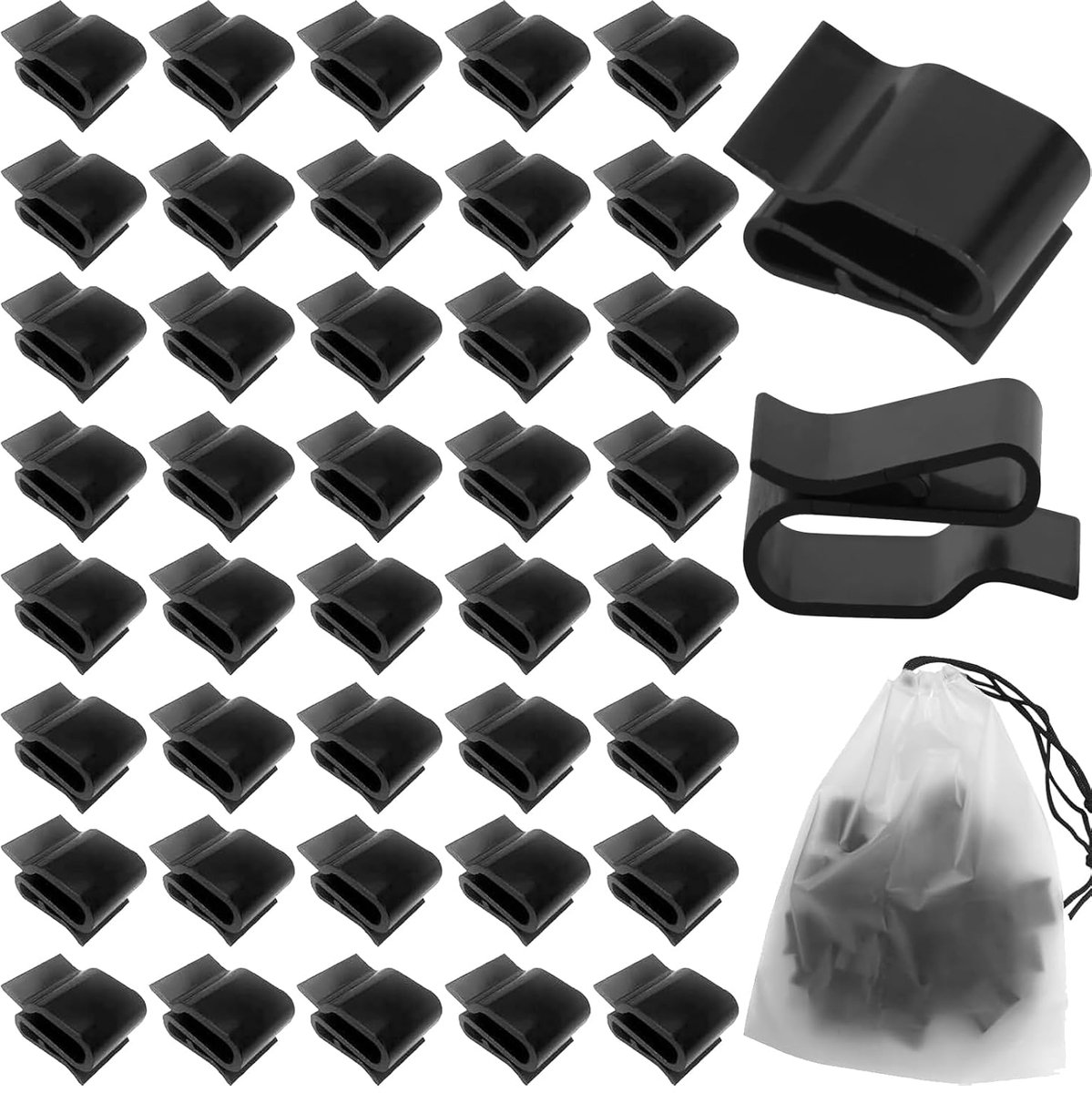 20pcs Solar Panel Cable Clips Photovoltaic Cable Clips Cable Holder Cable Ties Trailer Frame Wire Clips for Solar - ShopVlot