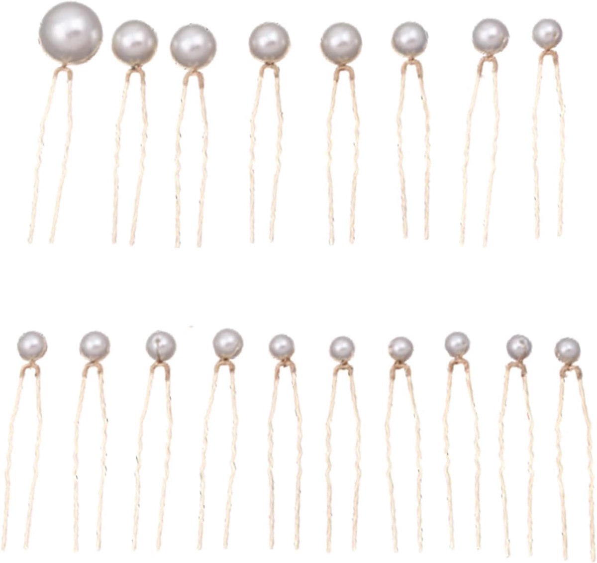 18 Pcs Hair Pins Beads, Bride Hair Accessories Beads, Hair Accessories Wedding Beads for Wedding, Prom, Party, Bride - ShopVlot