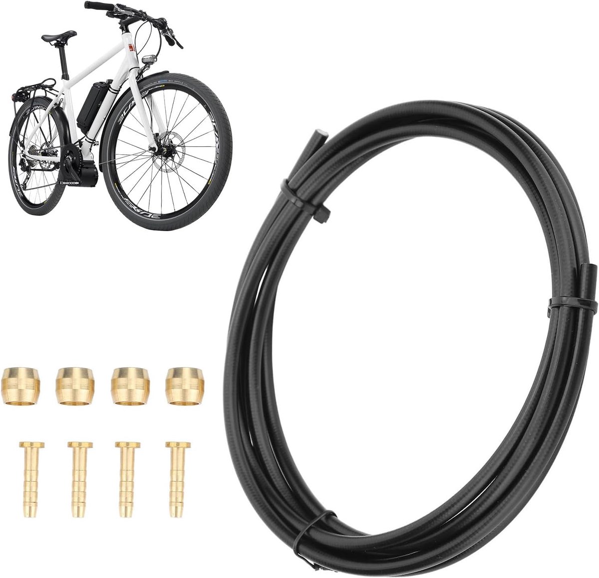 Remolie slang 2,7m - Nylon PBT - Flexibel - Verbeterde remkracht - ShopVlot