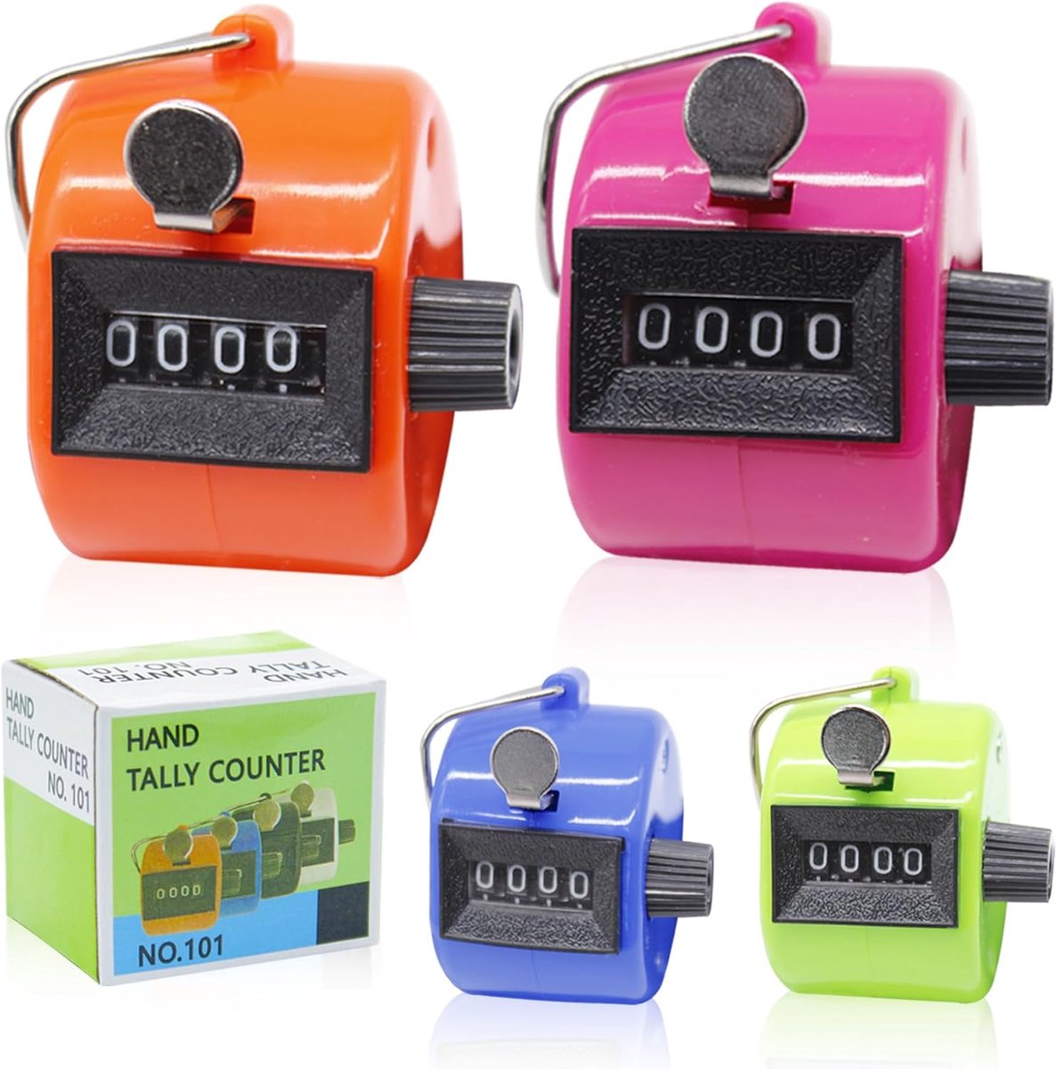 Handteller Clicker - 4-cijferige teller - batterijvrij - ideaal voor coaching en sport - ShopVlot